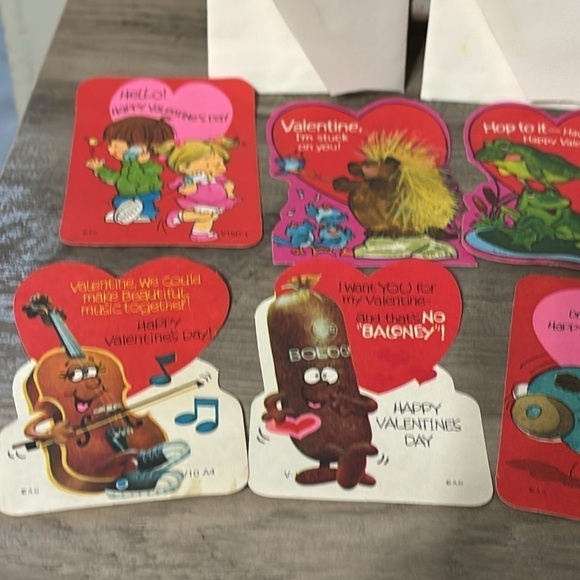 VINTAGE AMERICAN GREETINGS (AG) LOT OF 10 VALENTINE CARDS - Picture 3 of 11